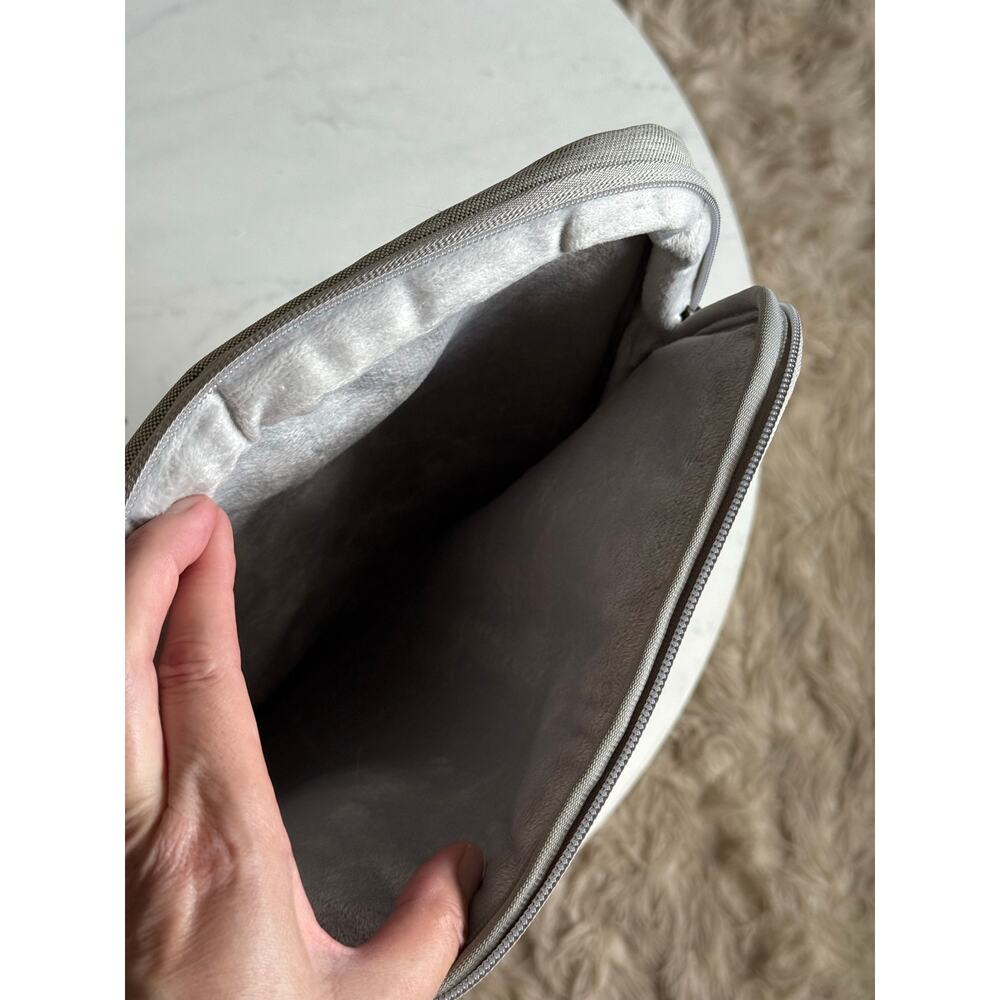 Lacdo 15-15.6” Laptop Sleeve Case Gray Shockproof Water Resistant Carrying Bag - Picture 3 of 9